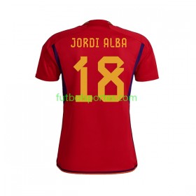 Camiseta España JORDI ALBA 18 Primera Equipación Copa Mundo 2022